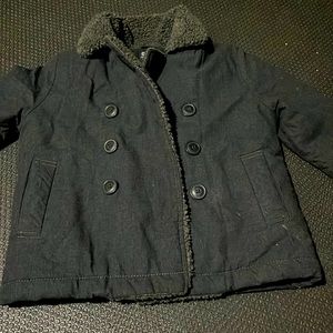 OSHKOSH B'GOSH Size 4 Boys Dark gray cotton Coat Button Closure
